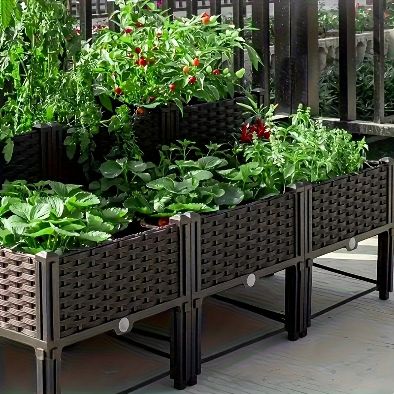 Automatic Watering - Fioriera Rialzata da Giardino, Contenitore per