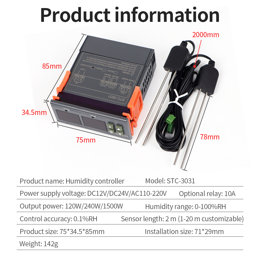 STC-3029 / 3030 / 3031 regolat - Plant Sensor recensione e prezzo